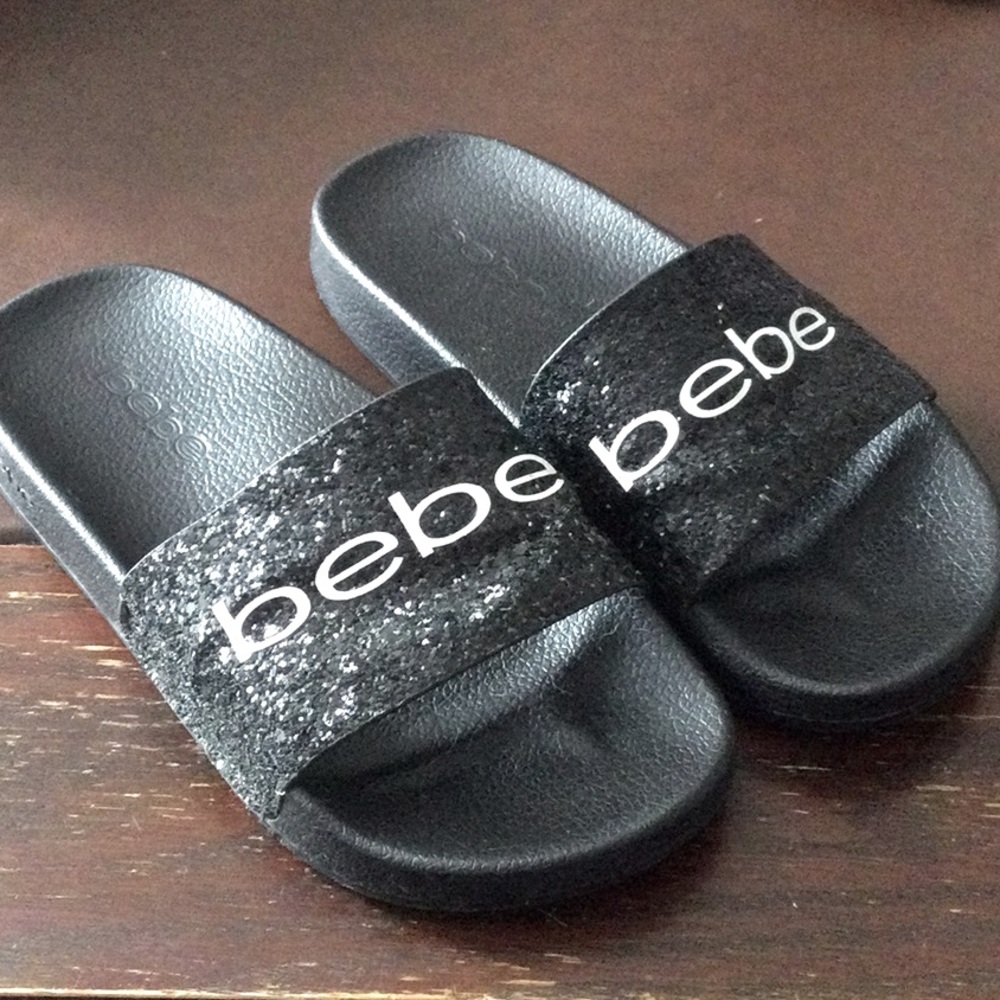 Bebe Glitter Slides